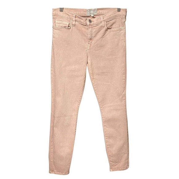 Current Elliott The Stiletto Skinny Jeans Rose Dust Pink Denim Size 30